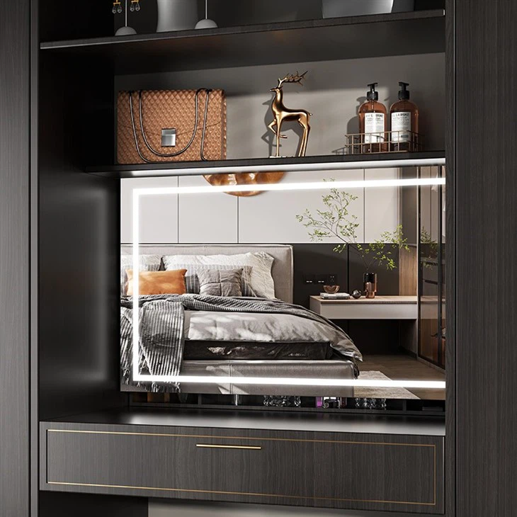 Bedroom Hidden Automatic Lifting Makeup Mirror